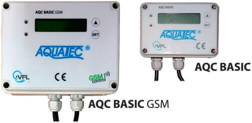 Control units for Aquatec VFL wastewater treatment plants AQC BASIC or AQC BASIC GSM